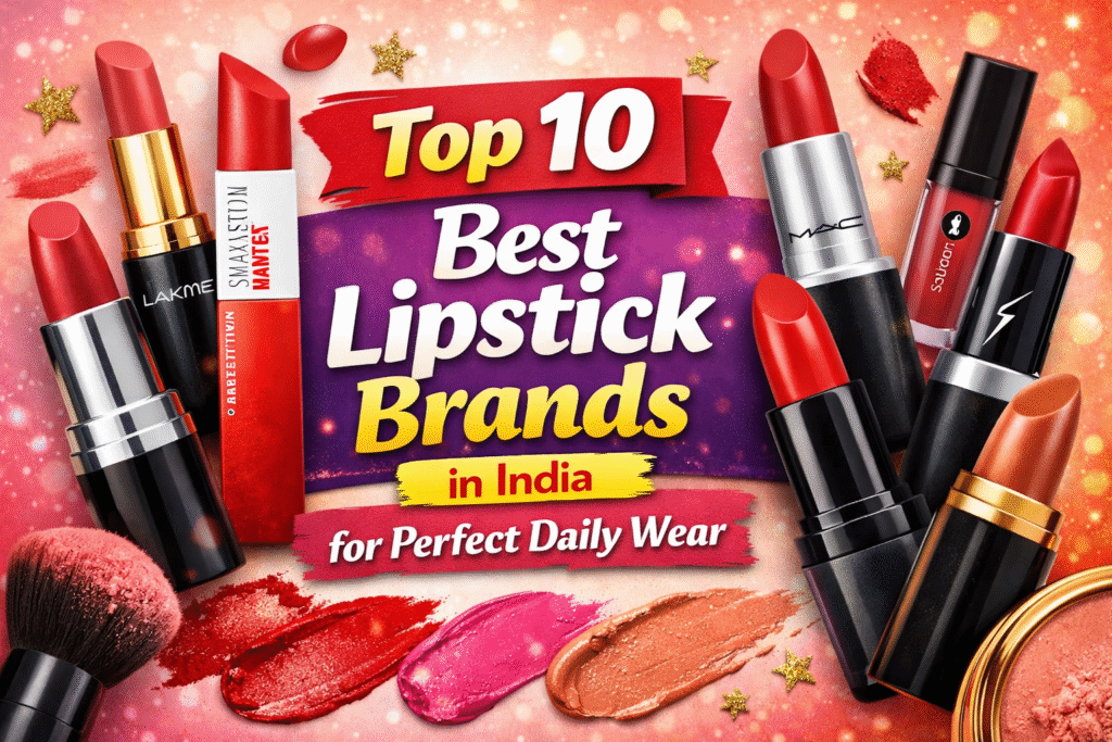 top 10 best lipstick brands in India for daily wear